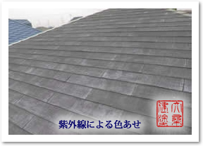 紫外線による色あせ